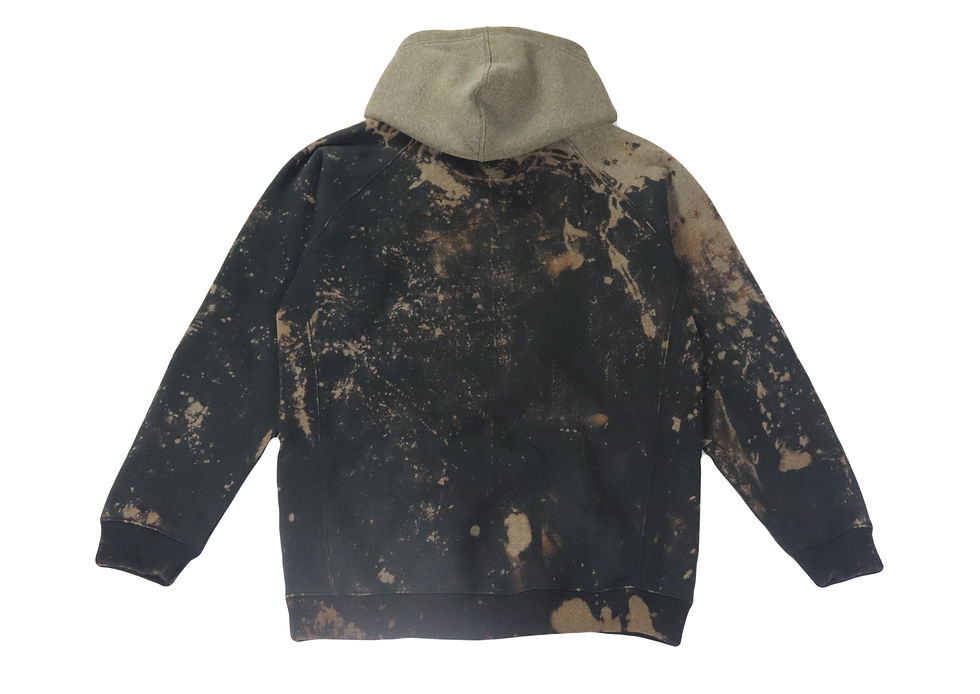 Thumbnail: Classic Hoodie - Mk2 | Acid Black 3D Raglan