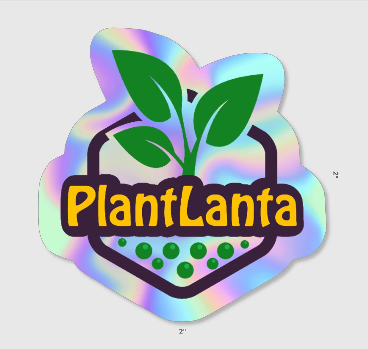 Holographic Plantlanta Logo Sticker