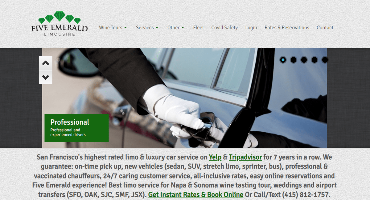 Five Emerald Limousine