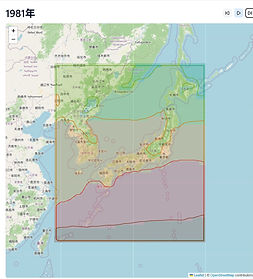 1981年の気候分類マップ画面.jpg