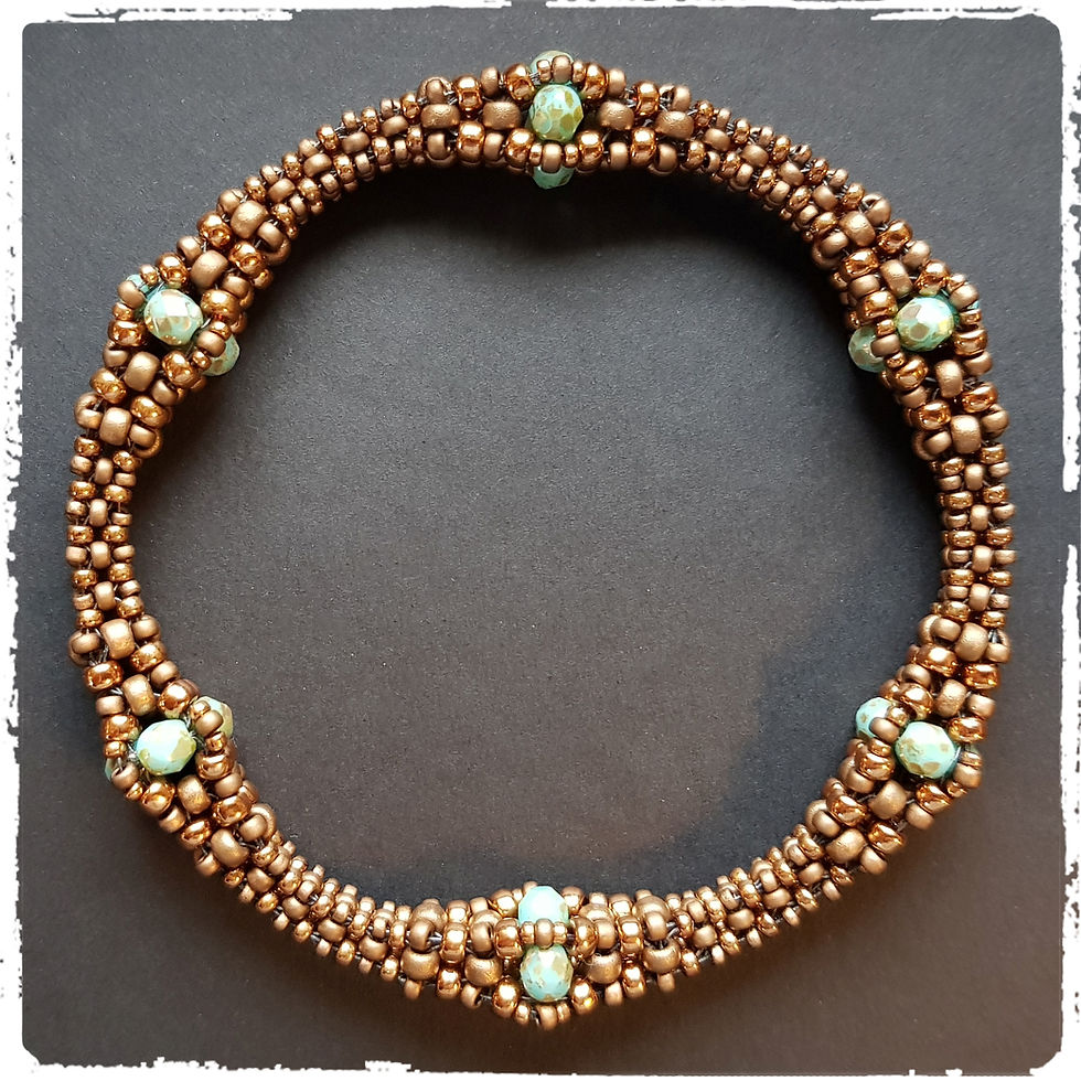 Thumbnail: CRAW - Cubic Right Angle Weave -  Bangle - Tutorial