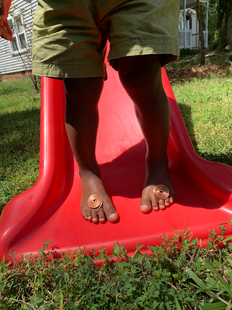 Thumbnail: Childrens grounding  foot cuffs 