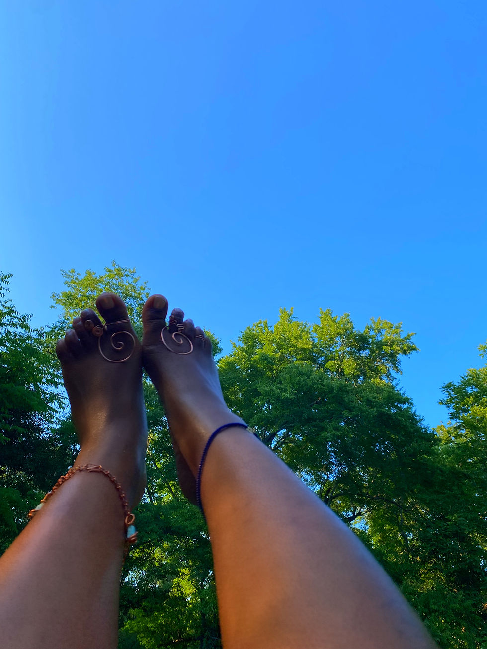 Thumbnail: Copper toe ring (set of 4)