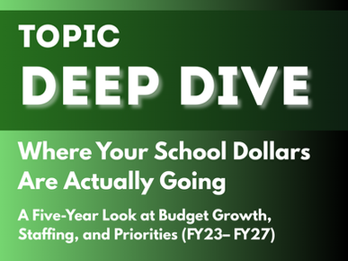 Topic Deep Dive: Where Your School Dollars Are Actually Going