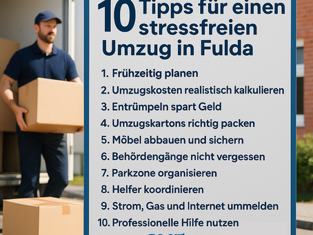 10 Tipps für einen stressfreien Umzug in Fulda