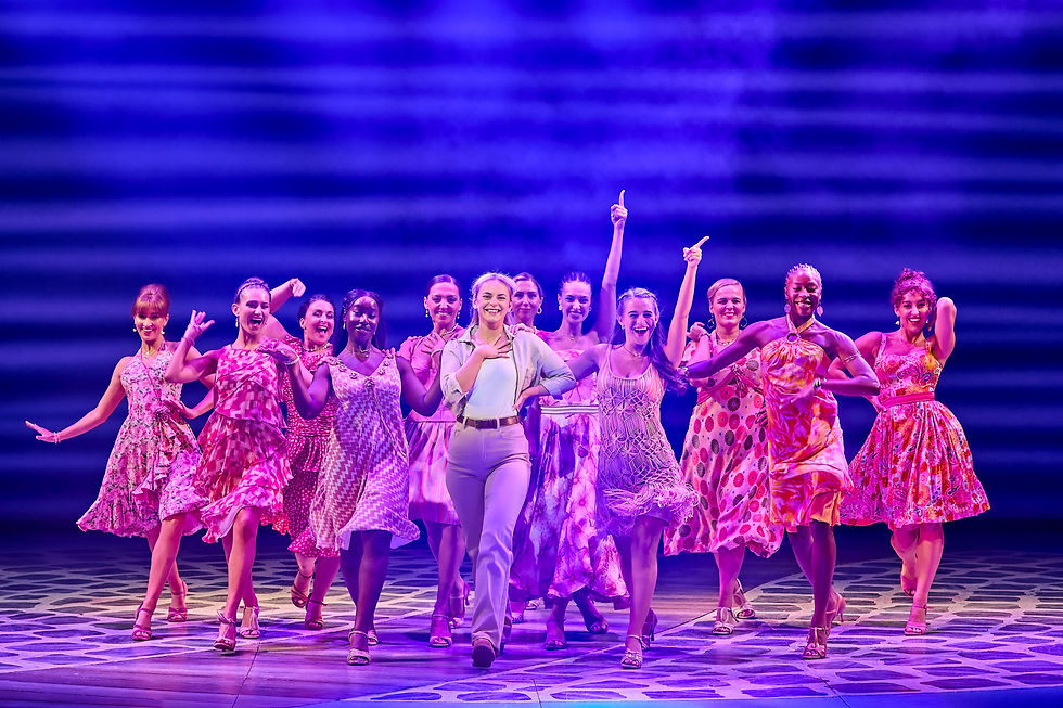 MAMMA MIA! UK & International Tour 2024 - 2025 cast. Photography by Brinkhoff-Mögenburg