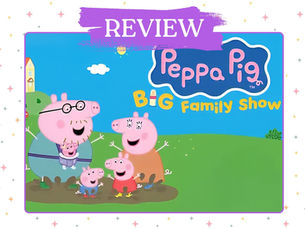 Our family visit to Peppa Pig’s Big Family Show at The Lowry — from bubbles and songs to baby Evie Pig, plus seating, travel, merch and family-friendly tips.