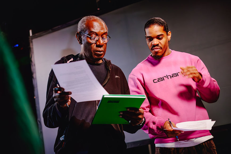 All Blood Runs Red rehearsal room images