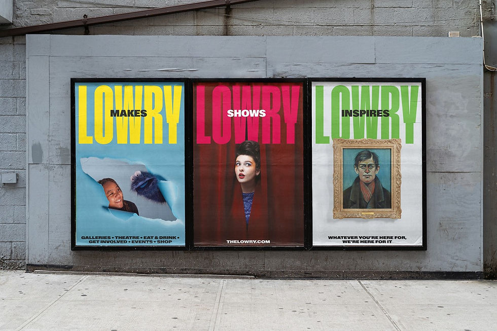 Lowry theatre new branding