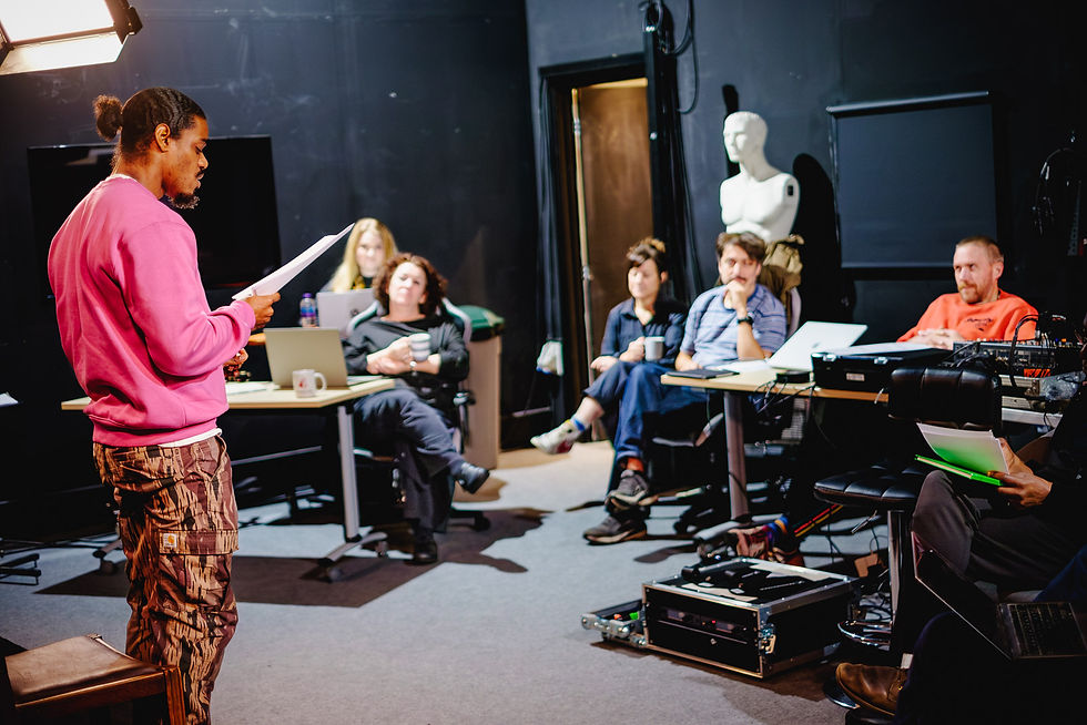 All Blood Runs Red rehearsal room images