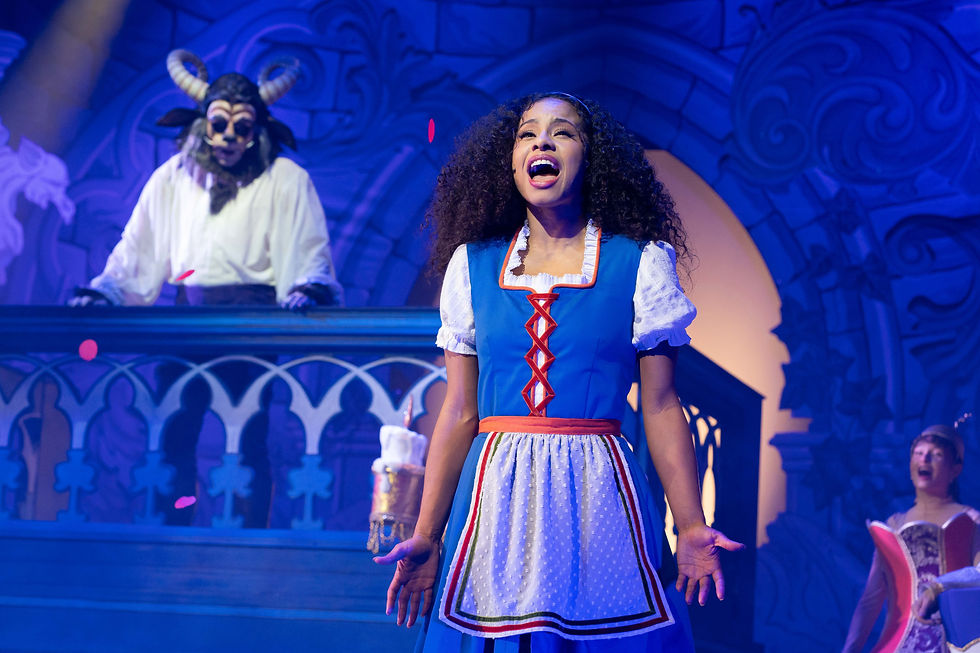 Bessy Ewa (Belle) in Beauty and the Beast. Photo by Sam Taylor.
