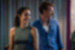 Eleanor Sutton and Tom Glenister in rehearsals for A Doll’s House. Photo by Chris Saunders.