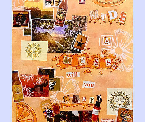 "I Made a Mess" Collage Print