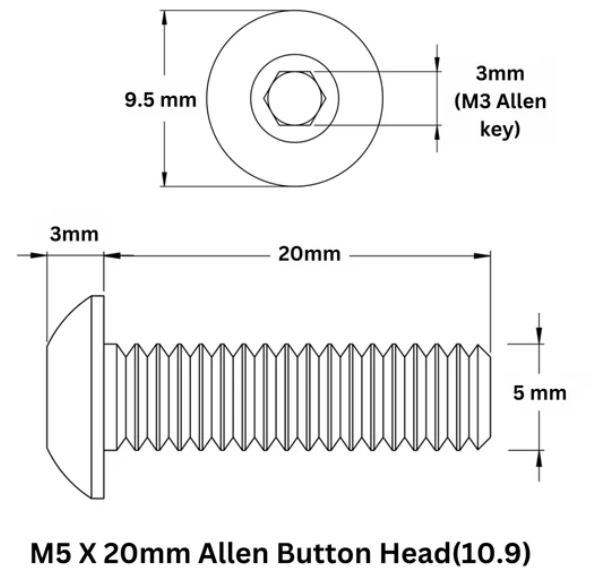 Thumbnail: Button Head Bolts Thread M5
