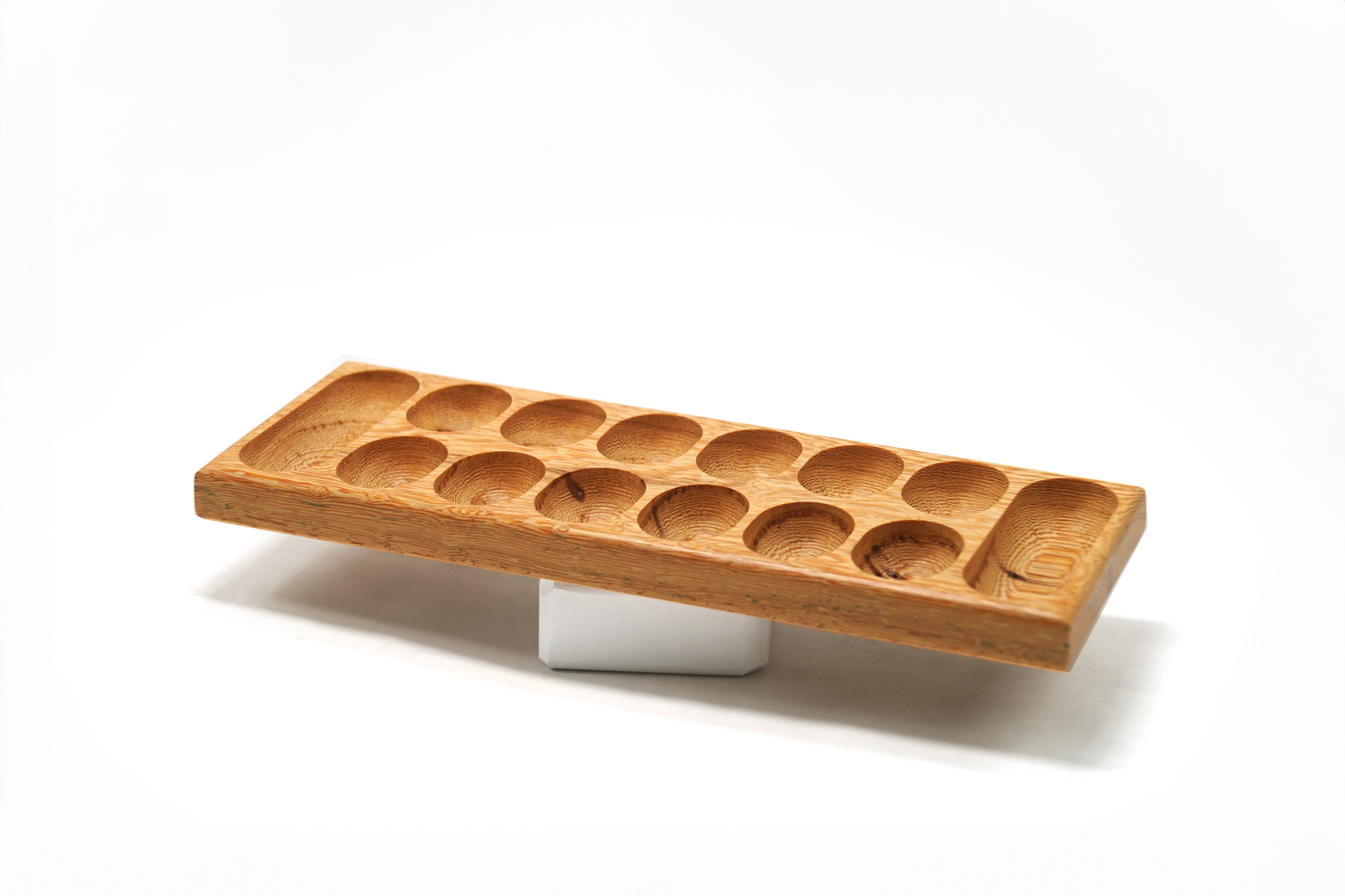 Mancala Board, Lati Wood, 15"