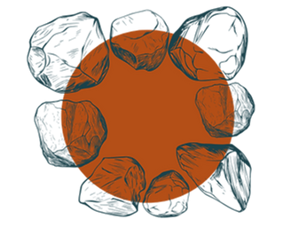 Hearthfire Design Studio website design; circle of stones
