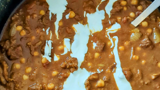 Morrocan Beef & chickpea