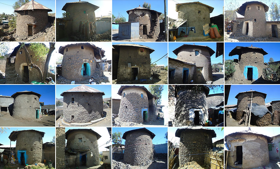 traditional circular houses, Sekota, Ethiopia