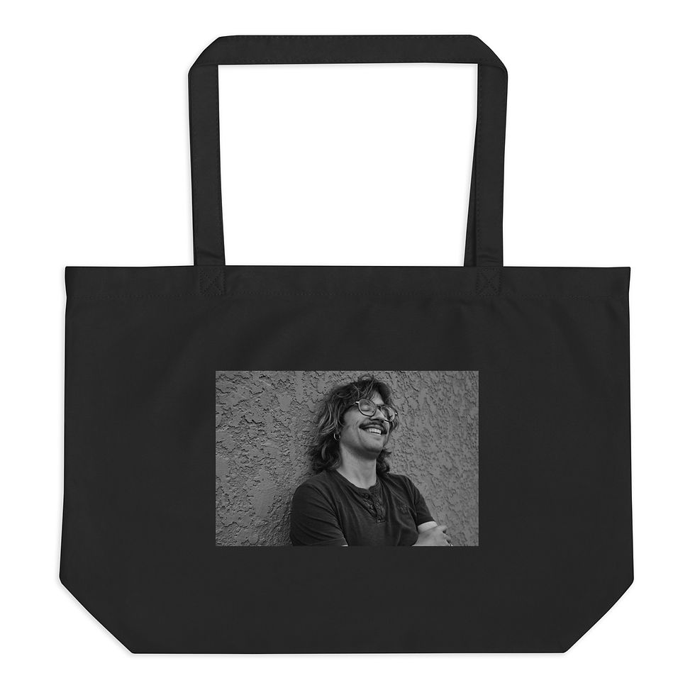Large organic tote bag