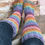 Thumbnail: Happy Striped Boot / Bed Knee Socks
