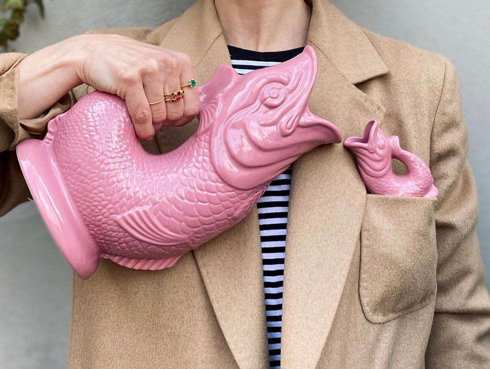 Thumbnail: Large Glug Jug Rose Pink