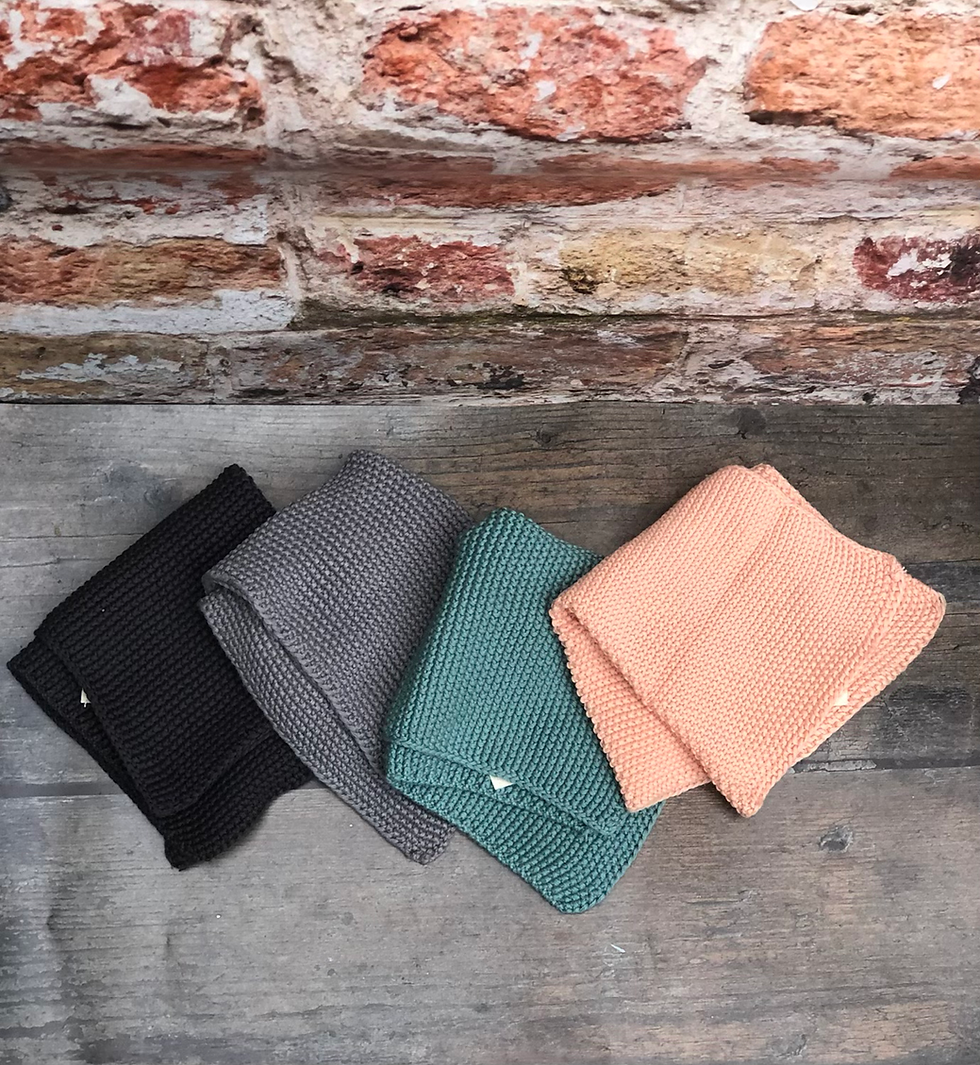 Thumbnail: Pair 2 Organic Cotton Dish / Wash Cloths