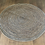 Thumbnail: Black & Jute Braid Circular Rug