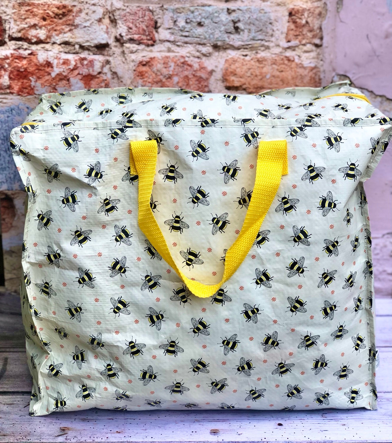 Bees Recycled Plastic Storage Bag 