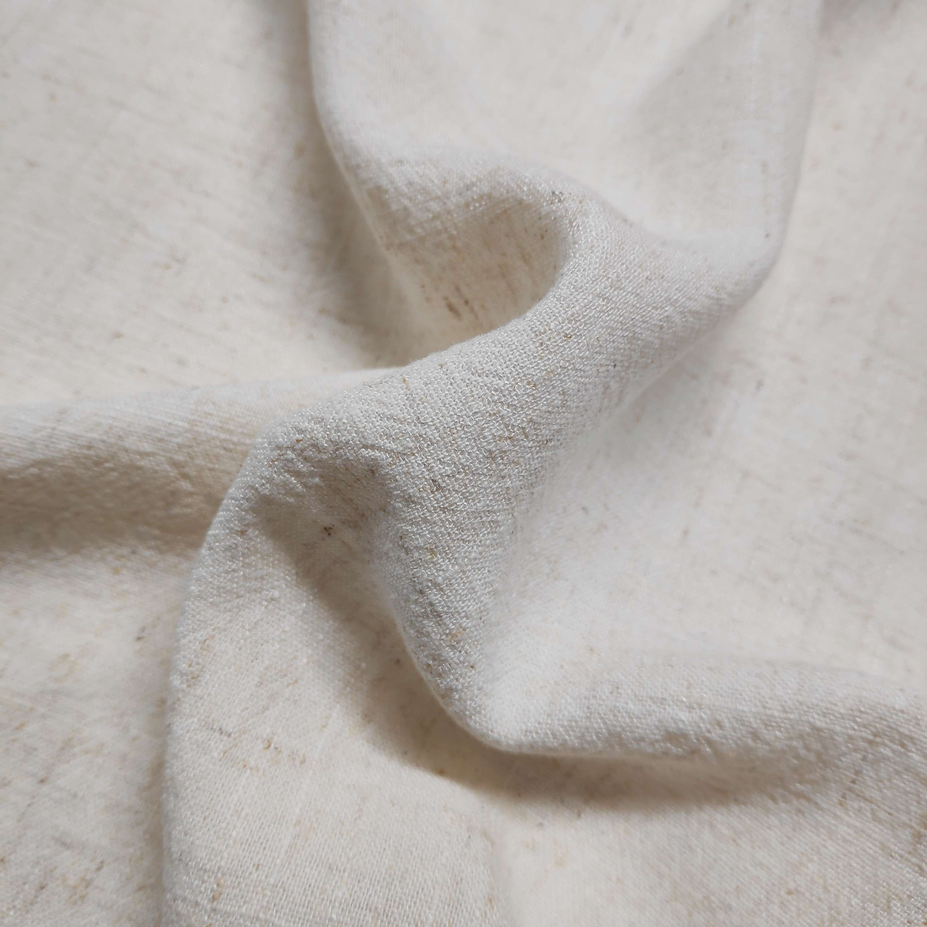 Tissu lin viscose écru chiné