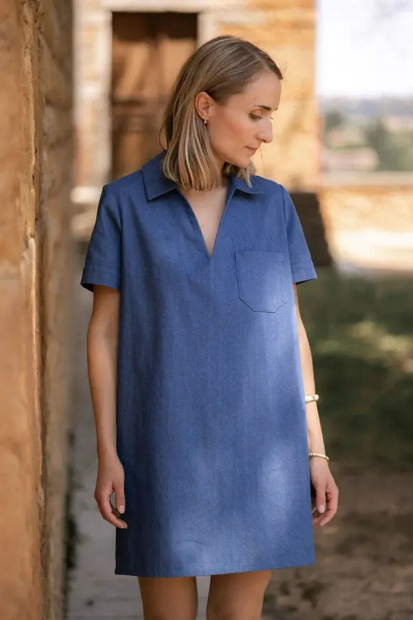 Miniature : Patron blouse/robe Ambre