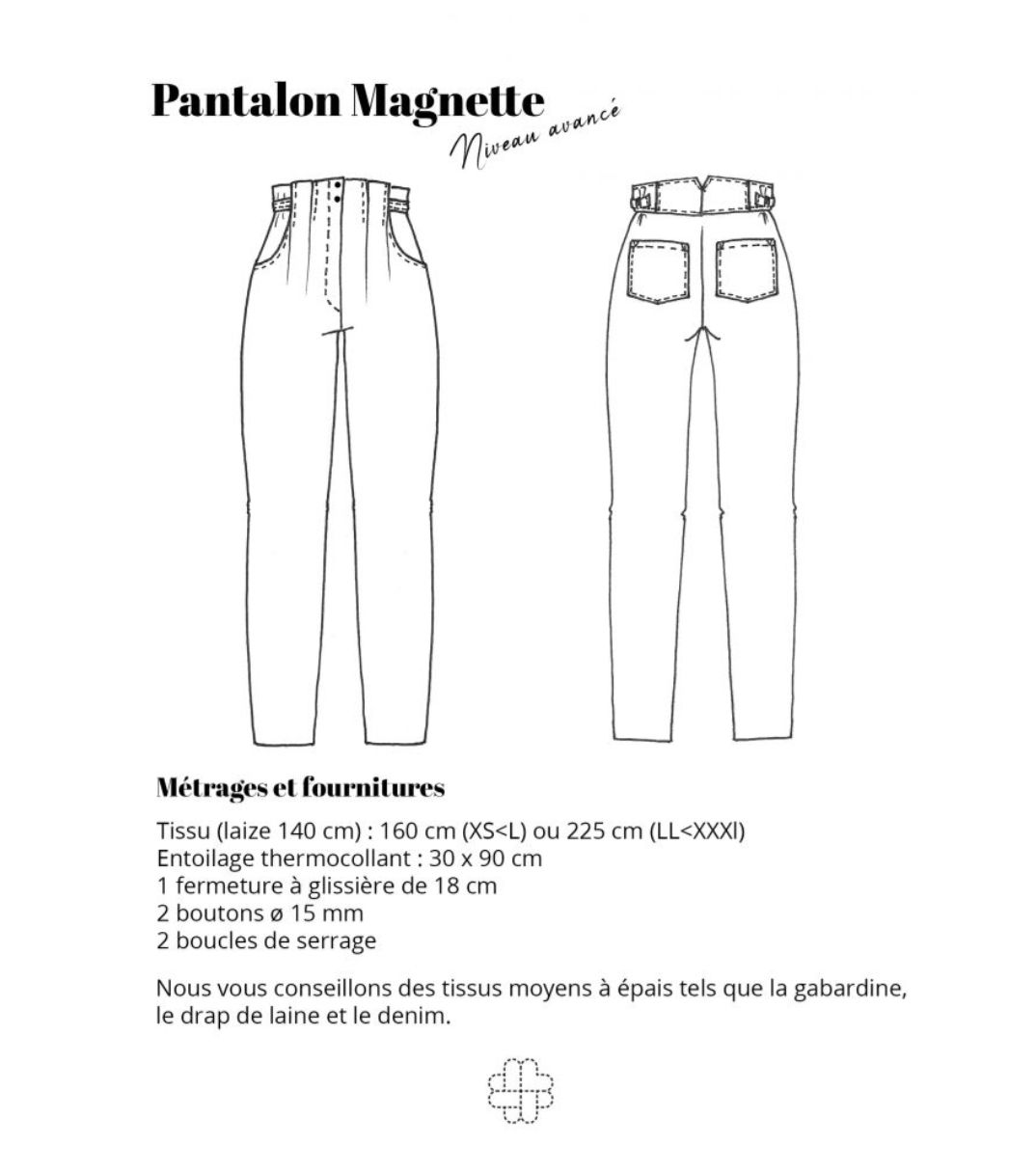 Patron Pantalon Magnette