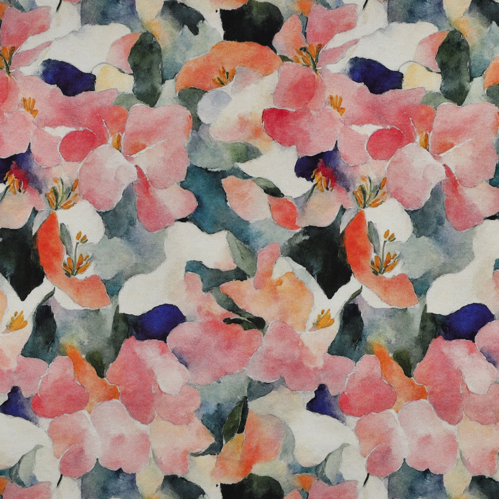 Tissu satin viscose Garance