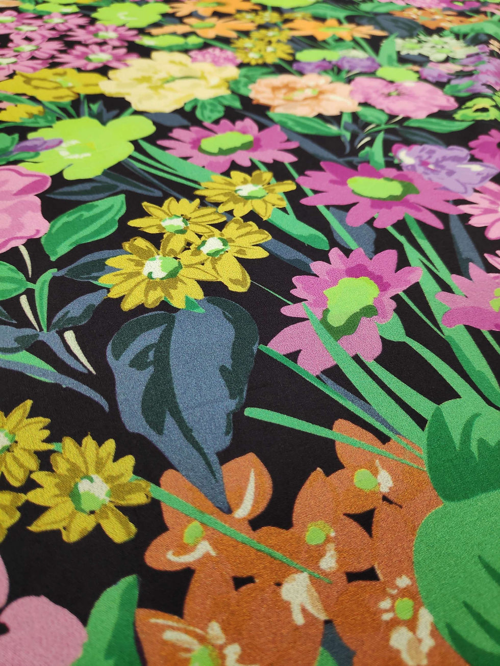 Miniature : Tissu batiste de coton Vibrant meadow