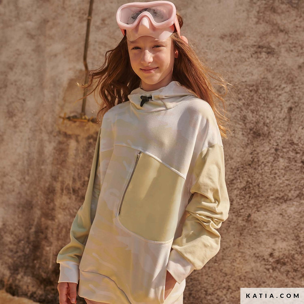 Miniature : French Terry Ice cream camouflage