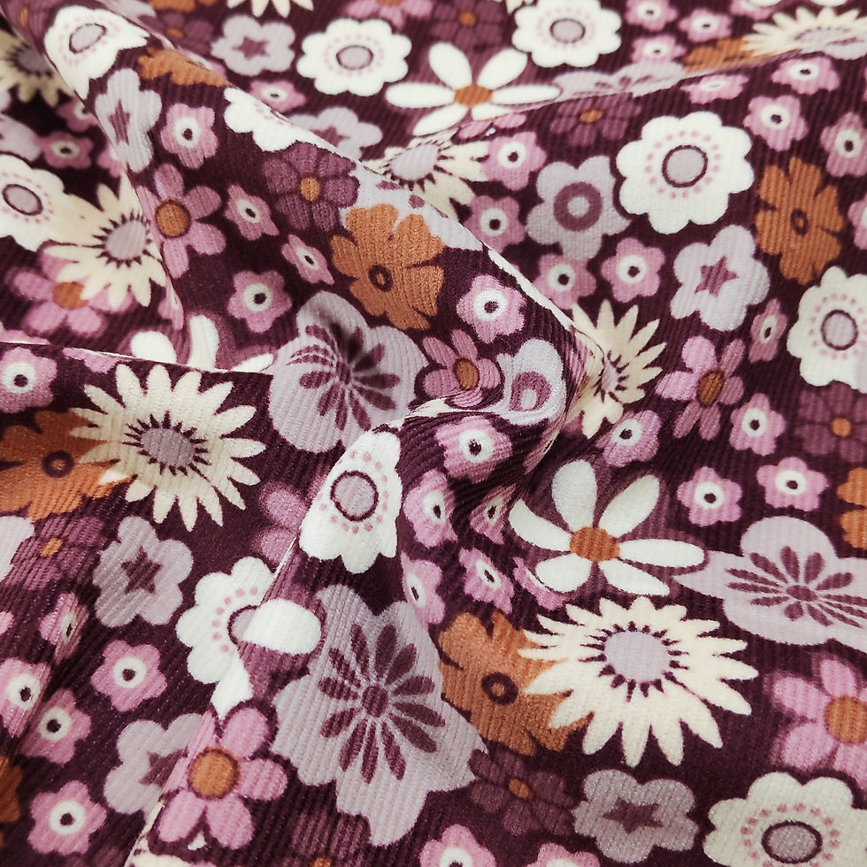 Tissu velours milleraie Florine