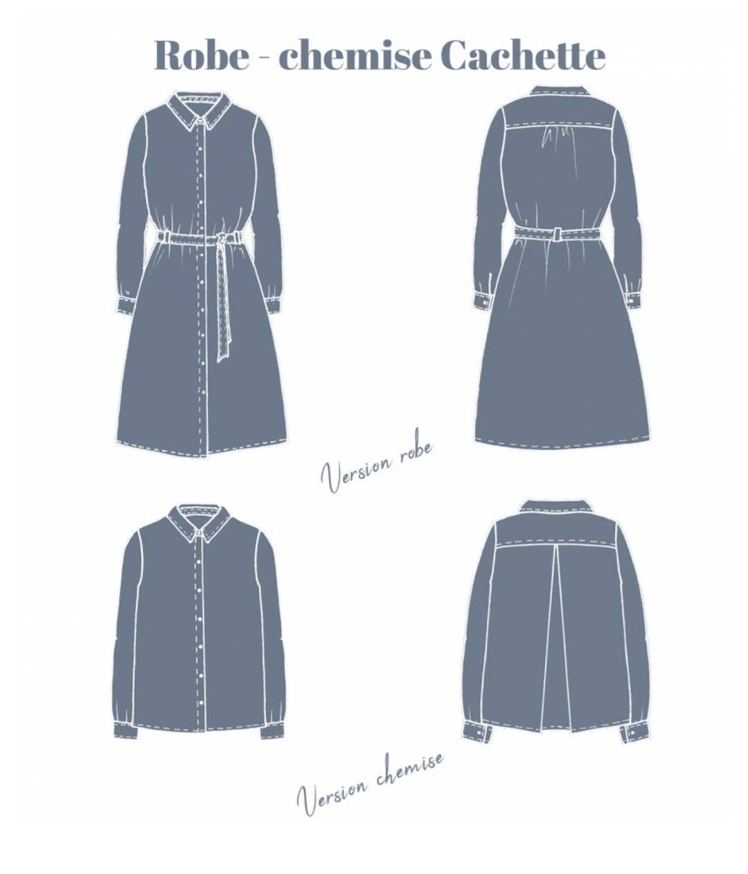 Patron Robe/Chemise Cachette