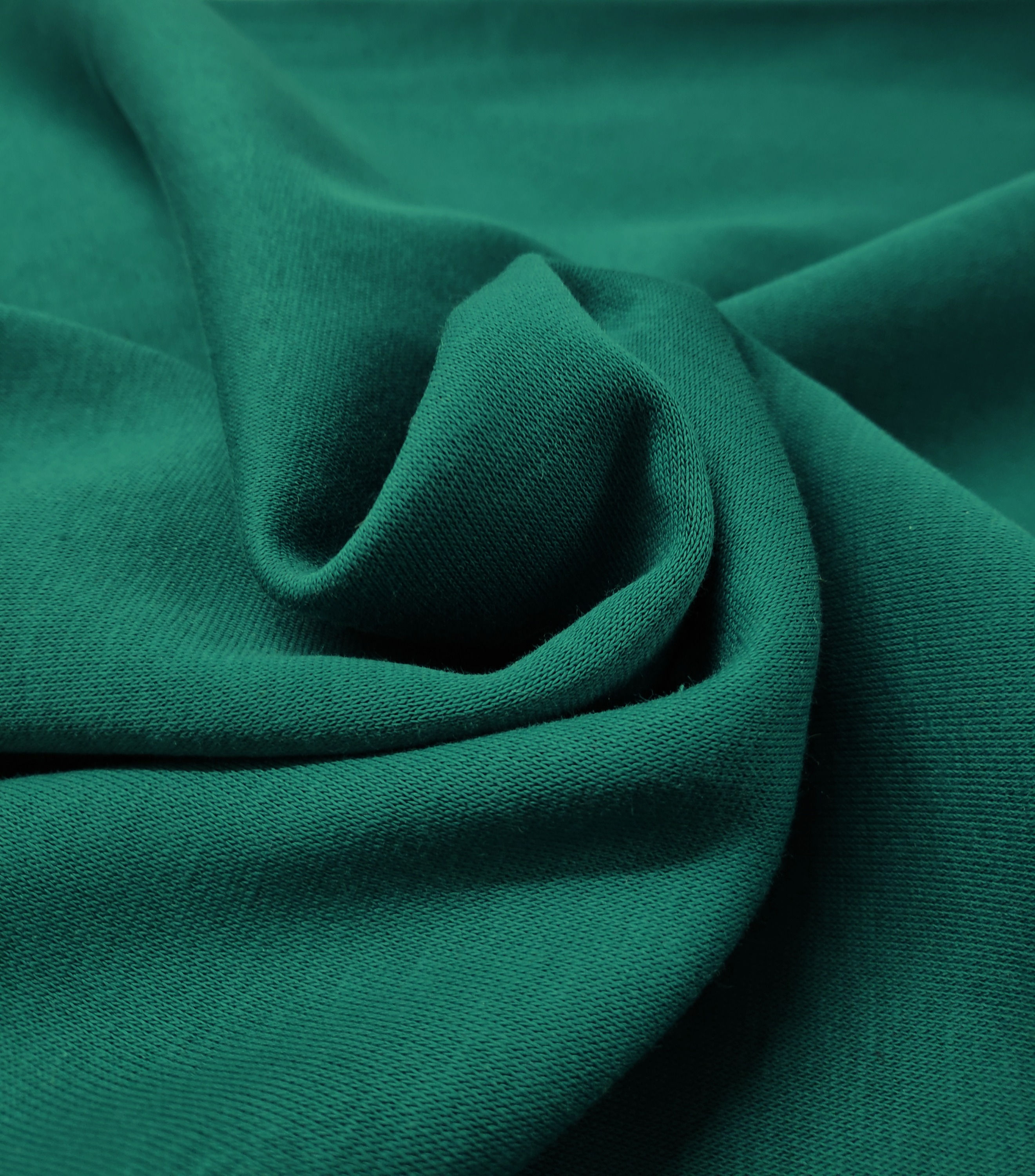 Tissu sweat épais emmeraude