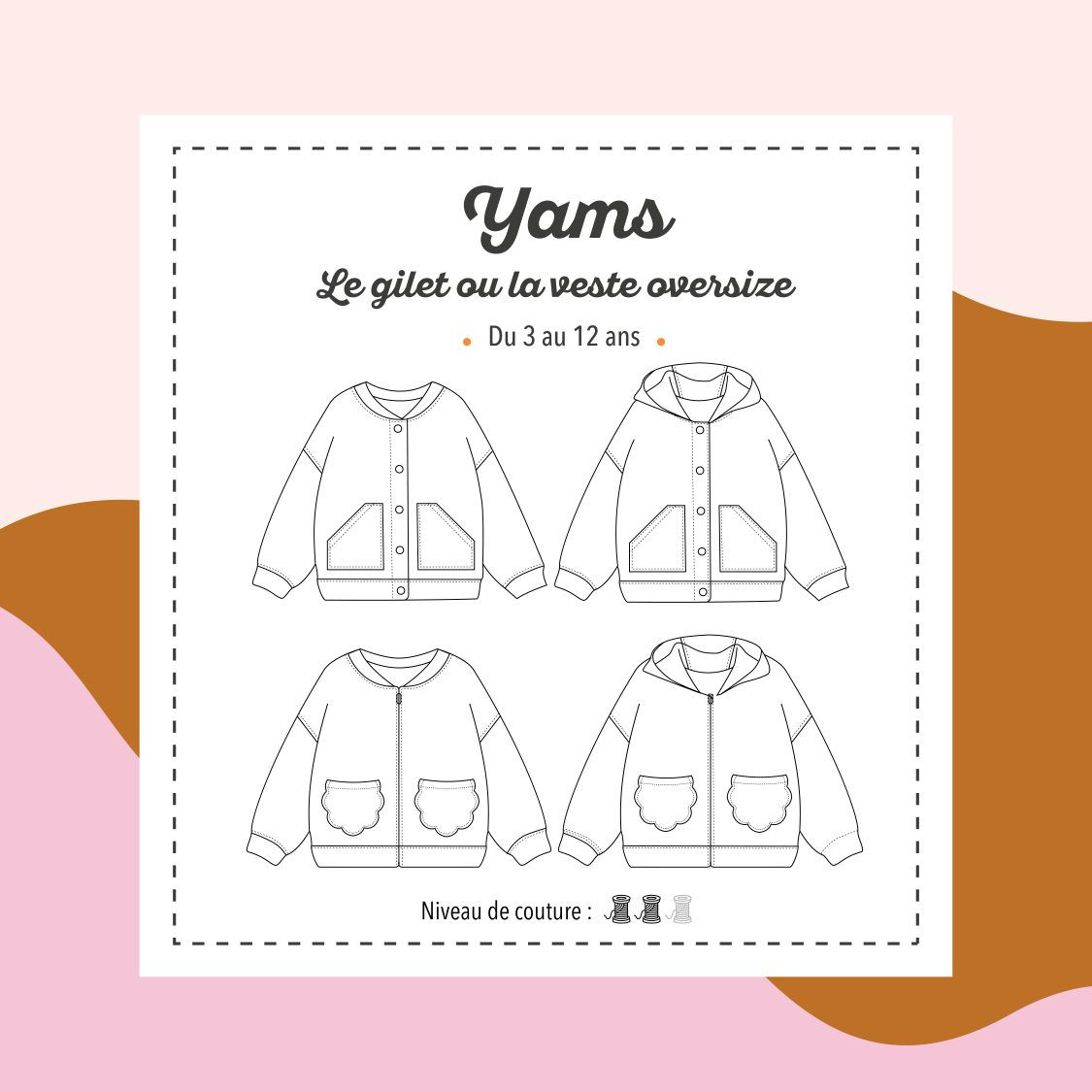 Patron Marmaï Veste Yams