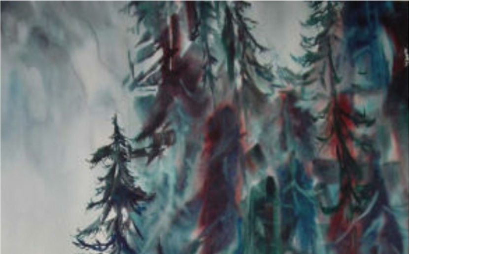Thumbnail: Mystic Forest - large canvas (30 x 36") or select surface