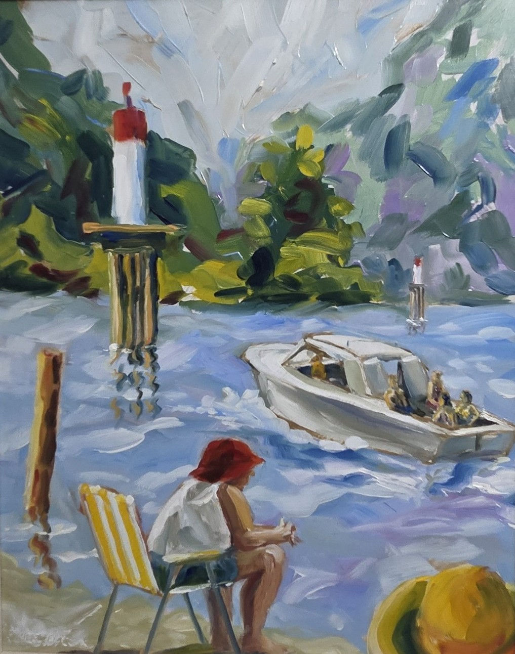 Life on the Lake- oil - 12x18"