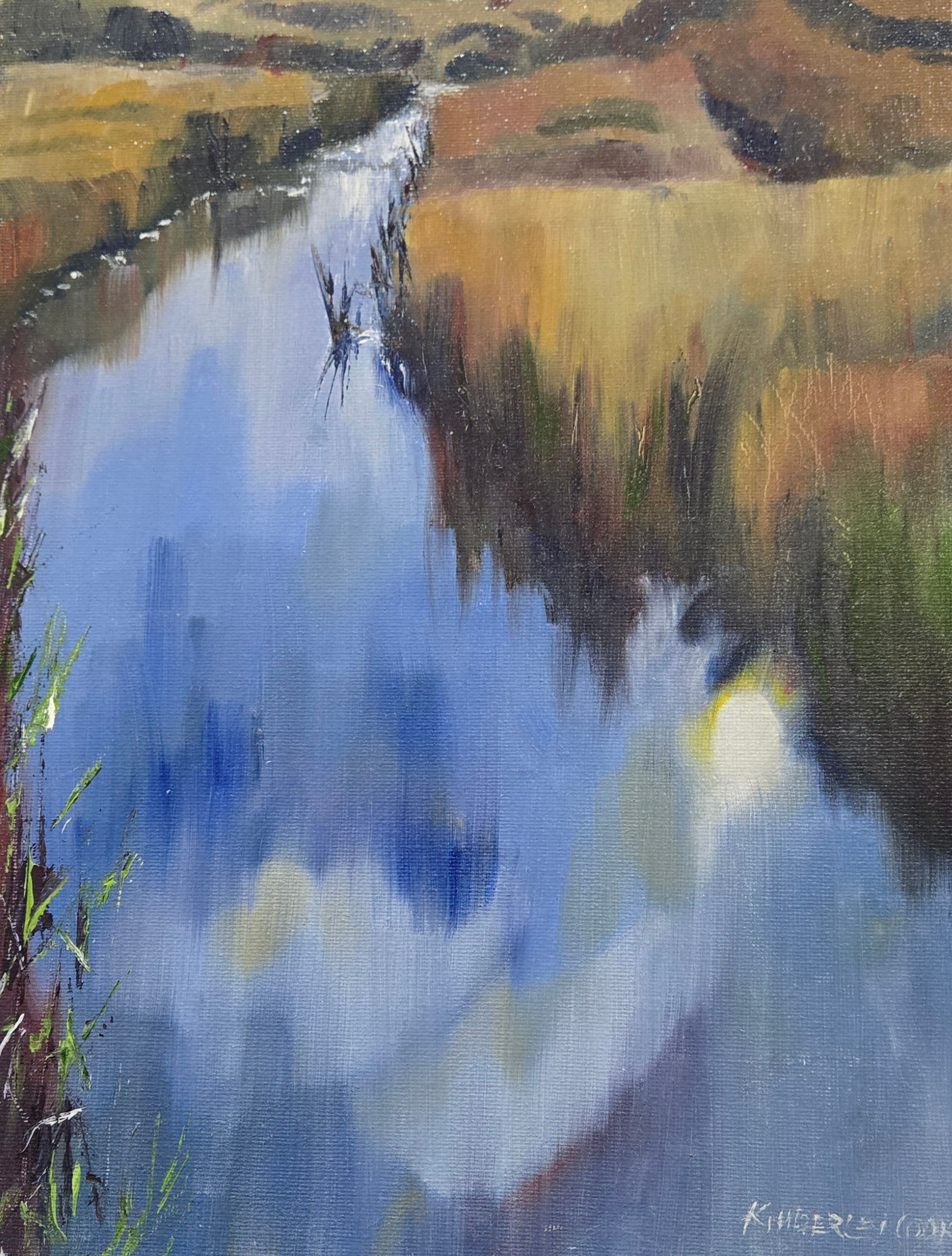 Creek Study-Oil -9x12" 