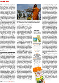 Le Point / Baba Ramdev / Inde