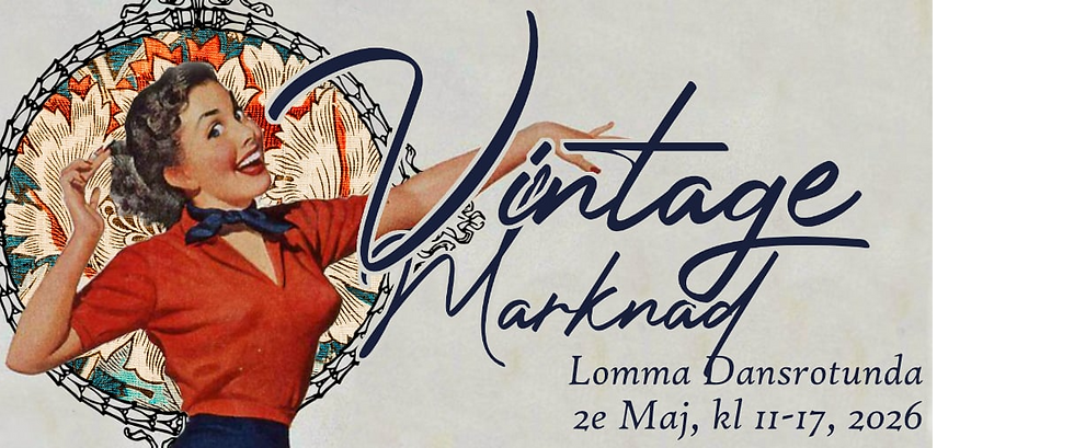 Vintagemarknad i Lomma 2026 – Årets stora vintagefest i Dansrotundan!