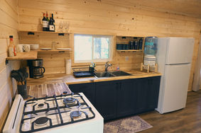 Renovated cabin kitchen