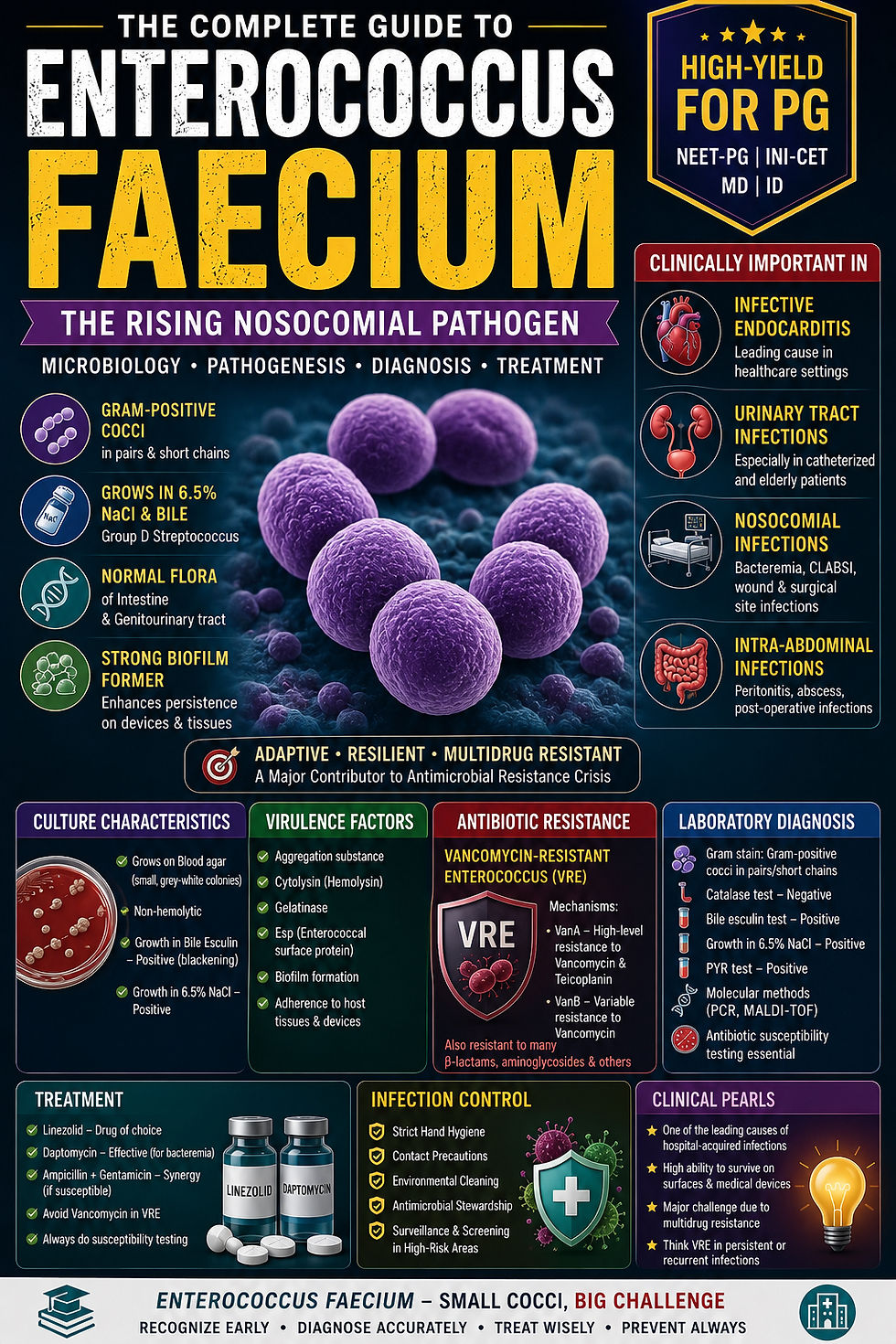 Enterococcus faecium: The Multidrug-Resistant Hospital Superbug