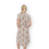 Thumbnail: Brown Broderie Print Short Sleeve Midi Shirt Dress