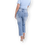 Thumbnail: Blue Mid Wash High Waisted Ripped Jeans