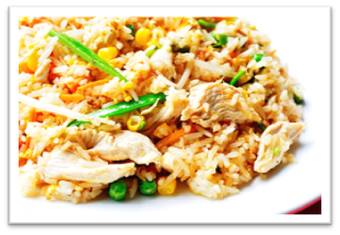 Arranged Food and Objects