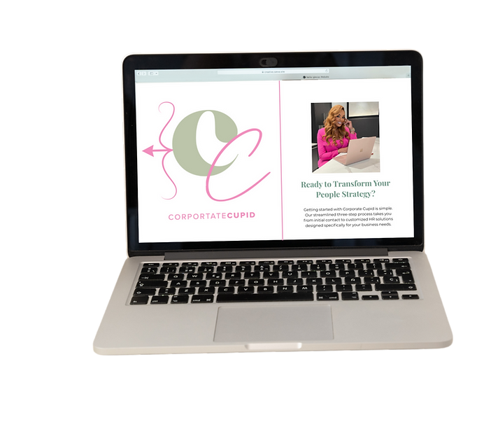 Corporate Cupid Enterprises CEO with logo – Ready to transform your business and get started with HR solutions