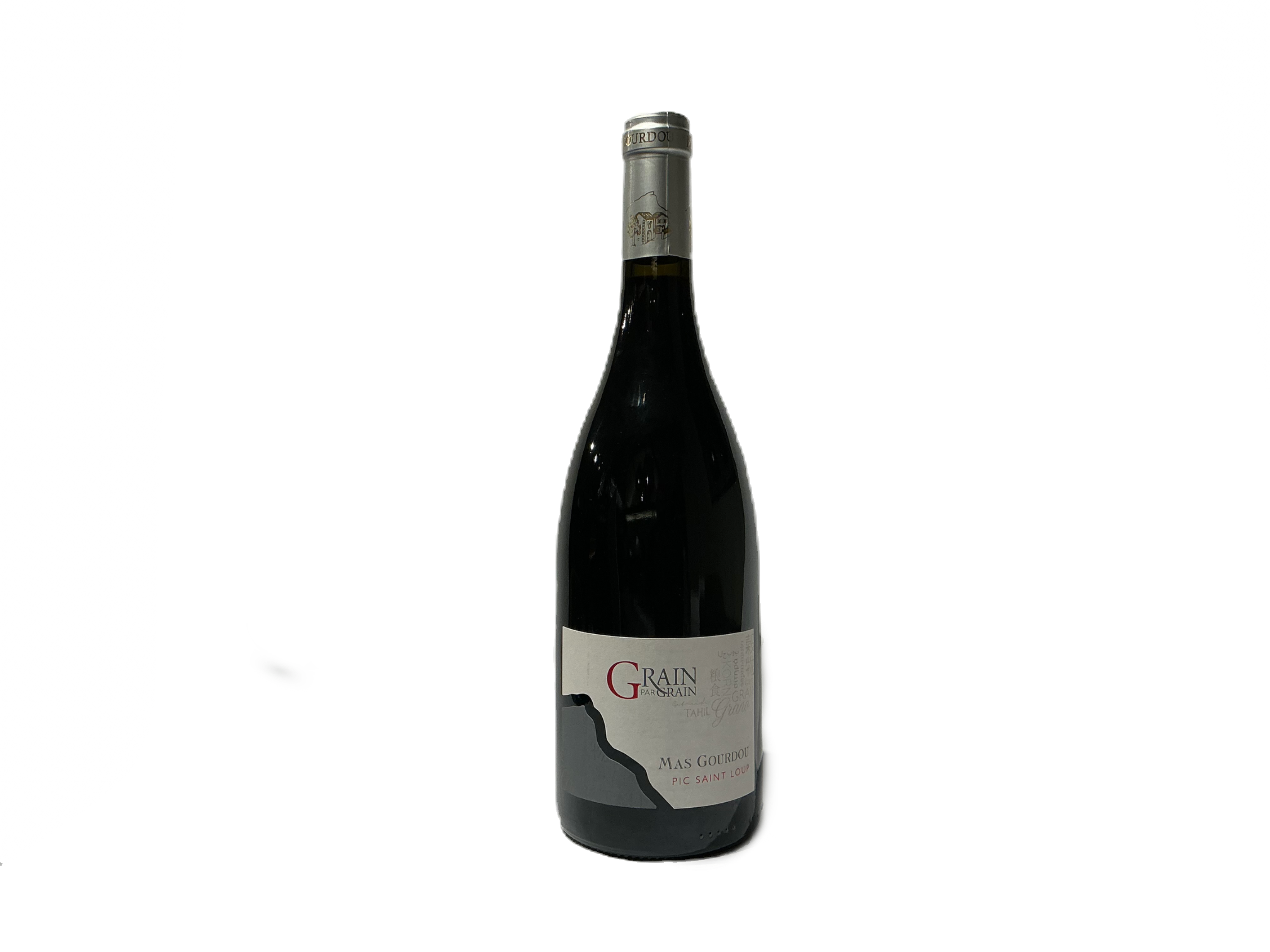 Fles rode wijn "Grain par Grain" van Mas Gourdou